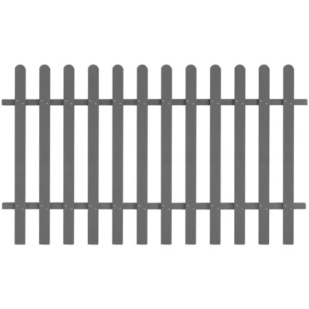 WPC garden picket fence 200x120 cm by vidaXL, fenced with pickets - Ref: Foro24-42821, Price: 112,89 €, Discount: %