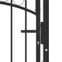 Gartentor mit Oberbogen aus schwarzem Stahl 100x125 cm von , Gartentore - Ref: Foro24-146369, Preis: 178,78 €, Rabatt: %