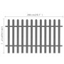 WPC-Gartenlattenzaun 200x120 cm von vidaXL, mit Latten eingezäunt - Ref: Foro24-42821, Preis: 152,62 €, Rabatt: %