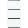 Black frosted ESG glass shower screen 90x195 cm by , Shower walls and screens - Ref: Foro24-152111, Price: 168,07 €, Discount: %