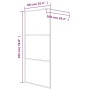 Black frosted ESG glass shower screen 90x195 cm by , Shower walls and screens - Ref: Foro24-152111, Price: 168,07 €, Discount: %