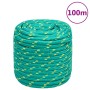 Green polypropylene boat rope 16 mm 100 m by , Ropes and metal cords - Ref: Foro24-152733, Price: 90,68 €, Discount: %