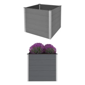 Graues WPC-Blumenbeet 100x100x91 cm von vidaXL, Töpfe und Pflanzgefäße - Ref: Foro24-43606, Preis: 305,28 €, Rabatt: %