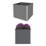 Graues WPC-Blumenbeet 100x100x91 cm von vidaXL, Töpfe und Pflanzgefäße - Ref: Foro24-43606, Preis: 299,54 €, Rabatt: %