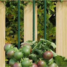 Tutores para plantas de jardín 30 unidades acero verde 150 cm