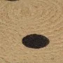 Hand-woven jute rug with polka dot print 120 cm by , Rugs - Ref: Foro24-133687, Price: 36,01 €, Discount: %