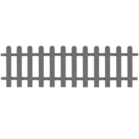 WPC garden stake fence 200x60 cm by vidaXL, fenced with pickets - Ref: Foro24-42818, Price: 75,35 €, Discount: %