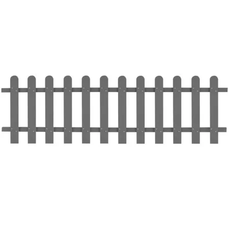 WPC garden stake fence 200x60 cm by vidaXL, fenced with pickets - Ref: Foro24-42818, Price: 75,35 €, Discount: %
