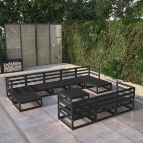 11-teiliges Gartensitzgruppen-Set aus massivem Kiefernholz von , Gartensets - Ref: Foro24-3076118, Preis: 835,72 €, Rabatt: %