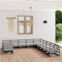 Juego de muebles de jardín 11 piezas madera maciza de pino by , Garden sets - Ref: Foro24-3076016, Price: 833,06 €, Discount: %