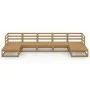 7-teiliges Gartensitzgruppen-Set aus massivem Kiefernholz. von , Gartensets - Ref: Foro24-3076077, Preis: 471,05 €, Rabatt: %