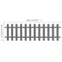 WPC garden stake fence 200x60 cm by vidaXL, fenced with pickets - Ref: Foro24-42818, Price: 75,35 €, Discount: %