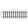 WPC Gartenspieß Zaun 200x60 cm von vidaXL, mit Latten eingezäunt - Ref: Foro24-42818, Preis: 84,92 €, Rabatt: %