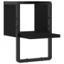 Wandregal mit Stange Schwarz 20x25x30 cm von , Regale und Regale - Ref: Foro24-836273, Preis: 12,85 €, Rabatt: %