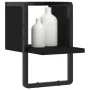 Estante de pared con barra negro 20x25x30 cm by , Shelves and shelves - Ref: Foro24-836273, Price: 13,00 €, Discount: %