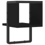 Estante de pared con barra negro 20x25x30 cm by , Shelves and shelves - Ref: Foro24-836273, Price: 13,00 €, Discount: %