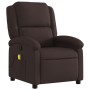 Sillón de masaje reclinable de tela marrón oscuro by , Armchairs - Ref: Foro24-371768, Price: 209,45 €, Discount: %