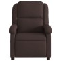 Sillón de masaje reclinable de tela marrón oscuro by , Armchairs - Ref: Foro24-371768, Price: 209,45 €, Discount: %