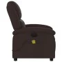Dunkelbraunes Stoff-Massage-Sessel mit Liegefunktion von , Sessel - Ref: Foro24-371768, Preis: 206,24 €, Rabatt: %