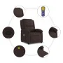 Dunkelbraunes Stoff-Massage-Sessel mit Liegefunktion von , Sessel - Ref: Foro24-371768, Preis: 206,24 €, Rabatt: %