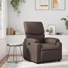 Sillón reclinable de cuero sintético marrón by , Armchairs - Ref: Foro24-373436, Price: 247,82 €, Discount: %