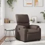 Sillón reclinable de cuero sintético marrón de , Sillones - Ref: Foro24-373436, Precio: 247,82 €, Descuento: %