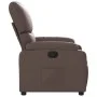 Sillón reclinable de cuero sintético marrón de , Sillones - Ref: Foro24-373436, Precio: 247,82 €, Descuento: %