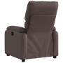 Sillón reclinable de cuero sintético marrón by , Armchairs - Ref: Foro24-373436, Price: 252,50 €, Discount: %