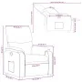 Sillón reclinable de cuero sintético marrón de , Sillones - Ref: Foro24-373436, Precio: 247,82 €, Descuento: %