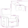 Sillón reclinable de cuero sintético marrón by , Armchairs - Ref: Foro24-373436, Price: 252,50 €, Discount: %