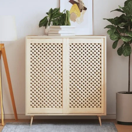 Puertas de armario entramado 2 uds madera pino 49,5x99 cm de , Puertas de armarios - Ref: Foro24-372797, Precio: 78,24 €, Des...