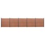 Juego de paneles de valla WPC marrón 872x186 cm by , fence panels - Ref: Foro24-3211834, Price: 1,00 €, Discount: %