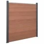 Juego de paneles de valla WPC marrón 872x186 cm by , fence panels - Ref: Foro24-3211834, Price: 1,00 €, Discount: %