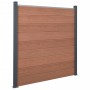 Juego de paneles de valla WPC marrón 872x186 cm by , fence panels - Ref: Foro24-3211834, Price: 1,00 €, Discount: %