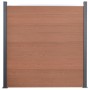 Juego de paneles de valla WPC marrón 872x186 cm by , fence panels - Ref: Foro24-3211834, Price: 1,00 €, Discount: %