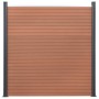 Juego de paneles de valla WPC marrón 872x186 cm by , fence panels - Ref: Foro24-3211834, Price: 1,00 €, Discount: %