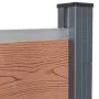 Juego de paneles de valla WPC marrón 872x186 cm by , fence panels - Ref: Foro24-3211834, Price: 1,00 €, Discount: %