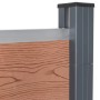 Juego de paneles de valla WPC marrón 872x186 cm by , fence panels - Ref: Foro24-3211834, Price: 1,00 €, Discount: %