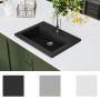 Spüle aus schwarzem Granit 600x450x120 mm von vidaXL, Sinkt - Ref: Foro24-142962, Preis: 123,07 €, Rabatt: %