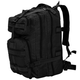 Mochila estilo ejército XXL negro 50 l