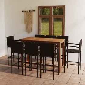 Braunes 9-teiliges Gartenbar-Set von , Gartensets - Ref: Foro24-3068019, Preis: 657,38 €, Rabatt: %