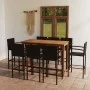 Braunes 9-teiliges Gartenbar-Set von , Gartensets - Ref: Foro24-3068019, Preis: 656,87 €, Rabatt: %