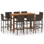 Brown 9-piece garden bar set by , Garden sets - Ref: Foro24-3068019, Price: 667,57 €, Discount: %