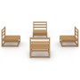Gartenmöbel 4-teilig und Kissen aus honigbraunem Kiefernholz von , Gartensets - Ref: Foro24-3075262, Preis: 257,05 €, Rabatt: %