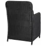 Sillas de jardín con cojines 2 unidades ratán sintético negro de vidaXL, Sillas de jardín - Ref: Foro24-44146, Precio: 251,60...