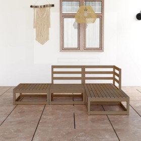 Gartenmöbel 4 Stück honigbraunes massives Kiefernholz von , Gartensets - Ref: Foro24-3075477, Preis: 275,11 €, Rabatt: %