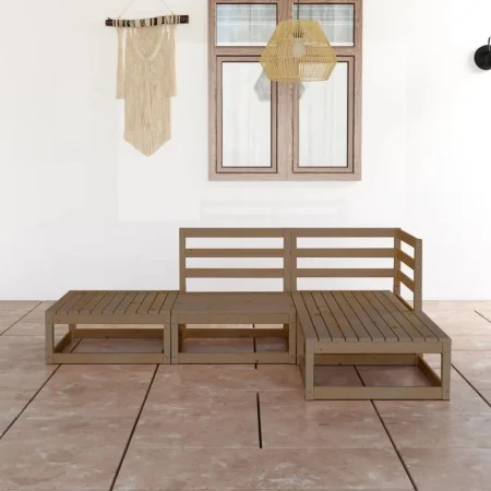 Gartenmöbel 4 Stück honigbraunes massives Kiefernholz von , Gartensets - Ref: Foro24-3075477, Preis: 271,19 €, Rabatt: %