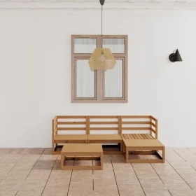Garden furniture 5 pieces honey brown solid pine wood by , Garden sets - Ref: Foro24-3075532, Price: 351,96 €, Discount: %