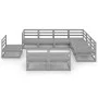 Gartenmöbel-Set 9-teilig und Kissen aus grauem Kiefernholz von , Gartensets - Ref: Foro24-3075786, Preis: 643,01 €, Rabatt: %