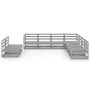 Gartenmöbel-Set 9-teilig, graues massives Kiefernholz von , Gartensets - Ref: Foro24-3075856, Preis: 643,01 €, Rabatt: %